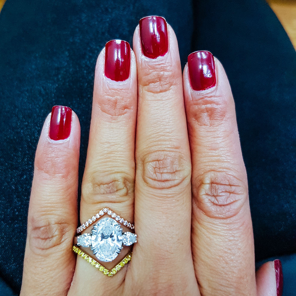 Pave Diamond V Band