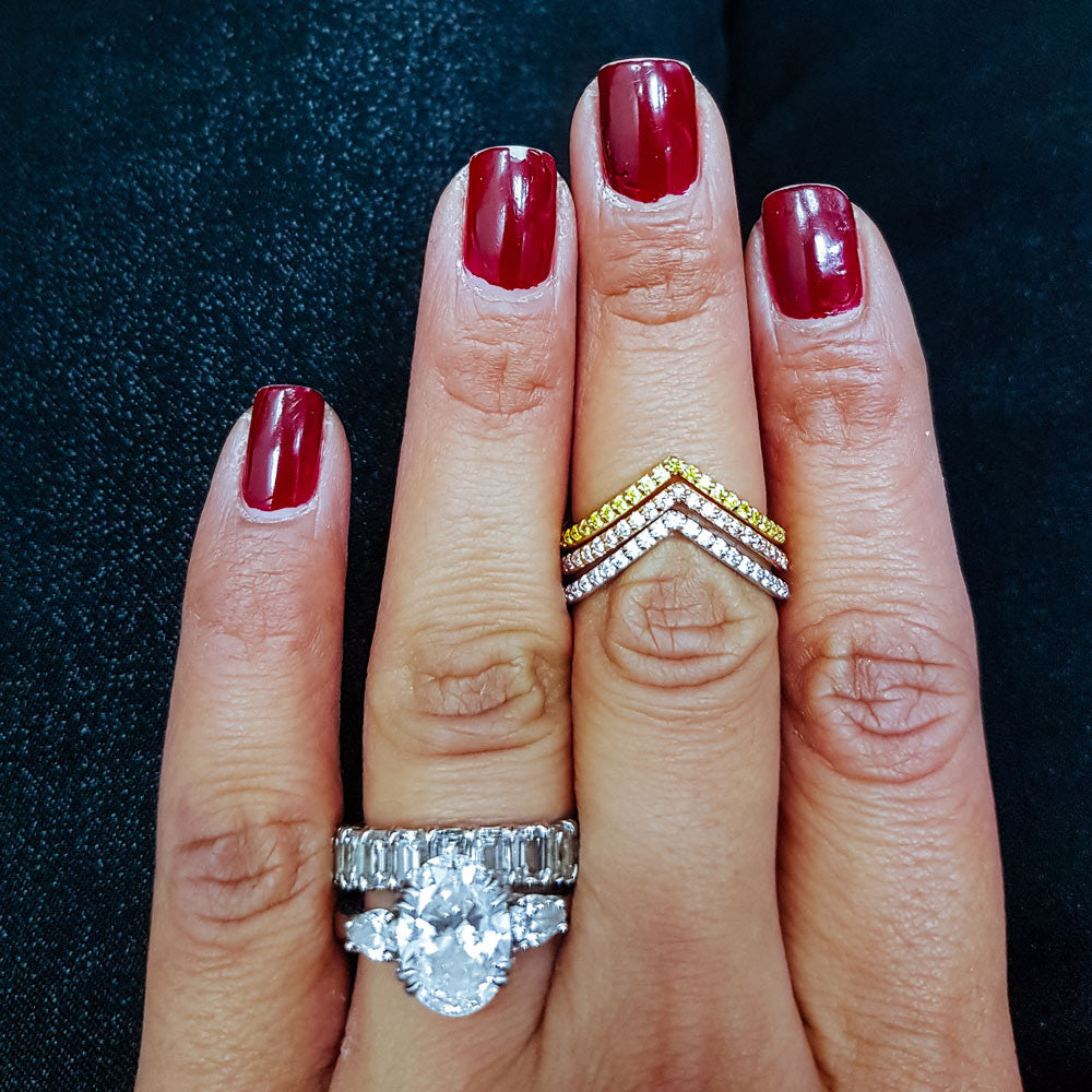 Pave Diamond V Band