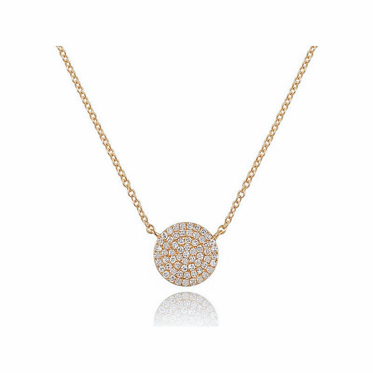Diamond Disc Necklace