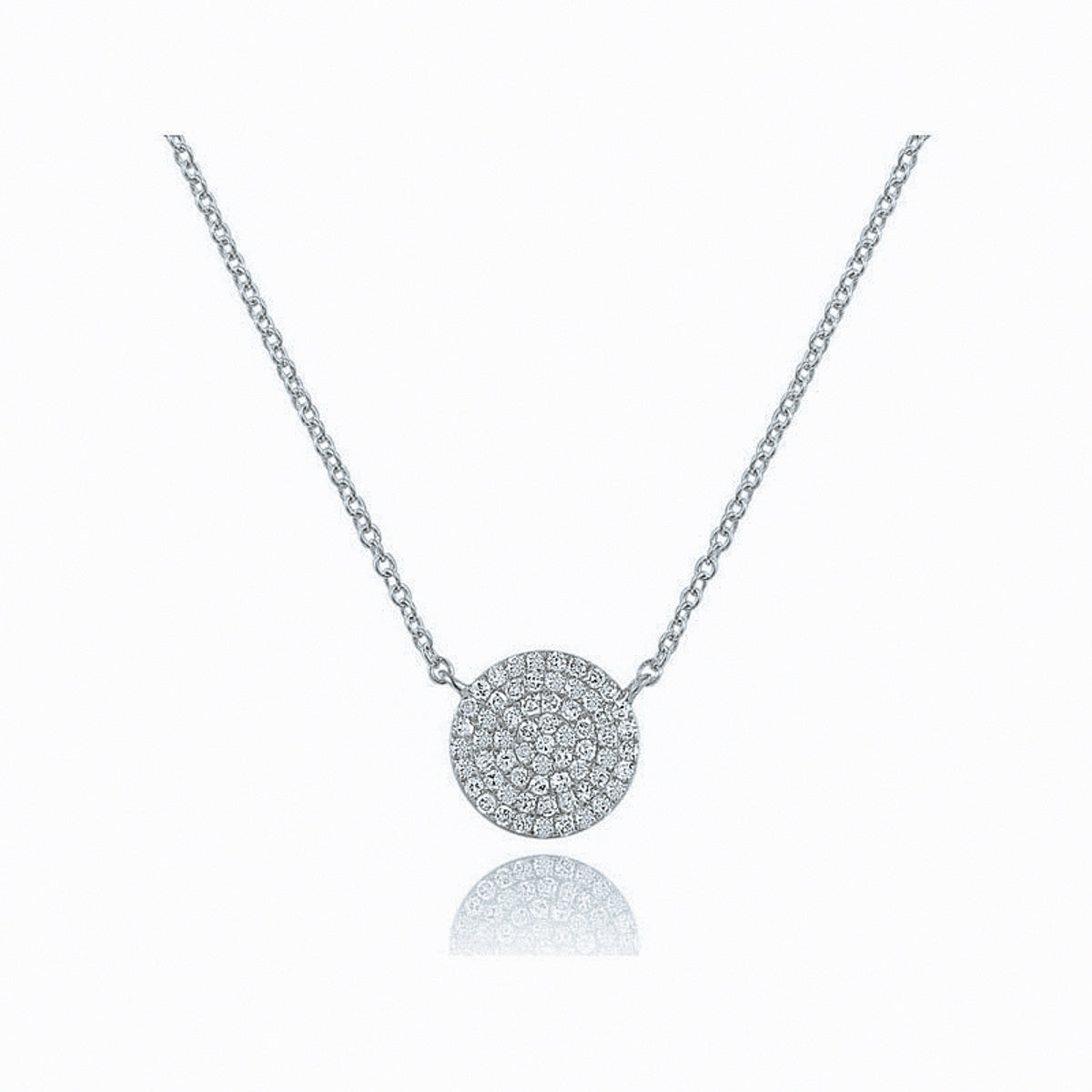 Diamond Disc Necklace