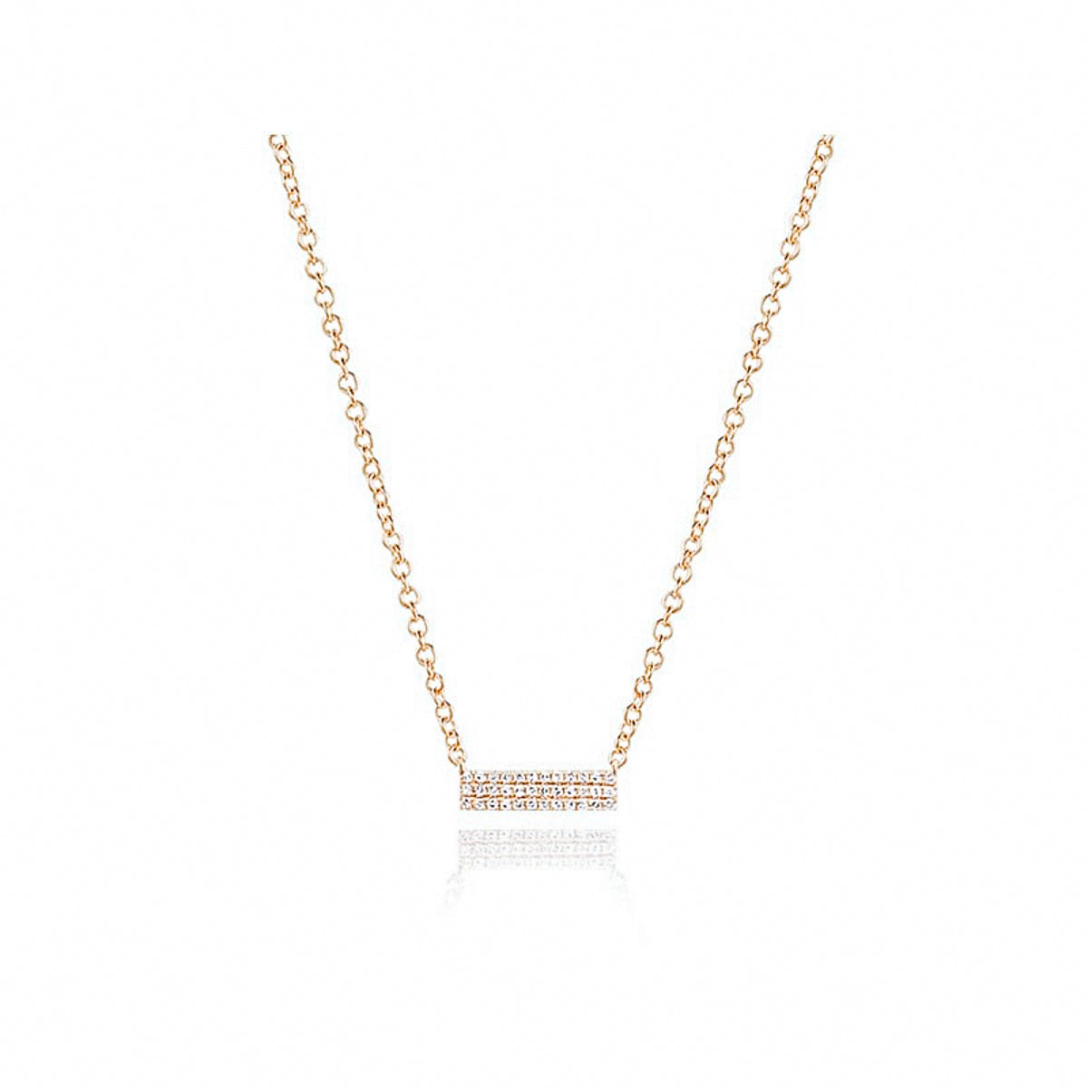 Mini Diamond Brick Necklace