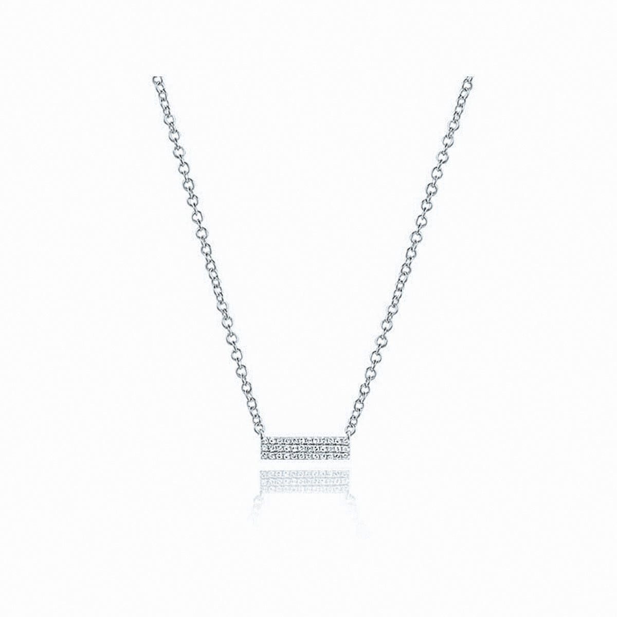 Mini Diamond Brick Necklace