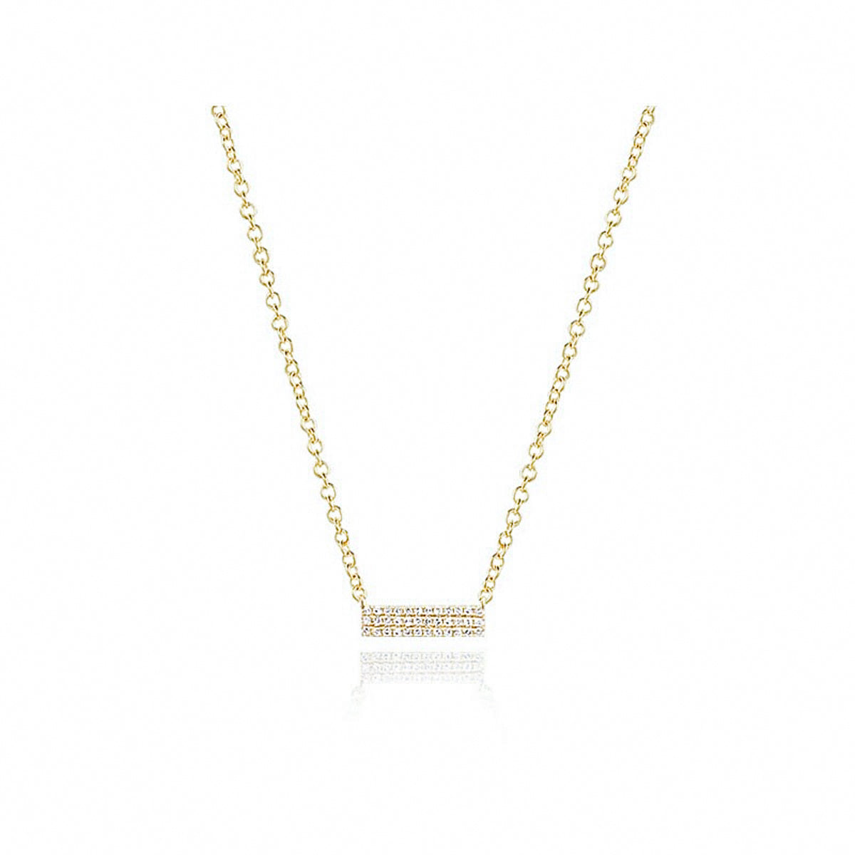 Mini Diamond Brick Necklace