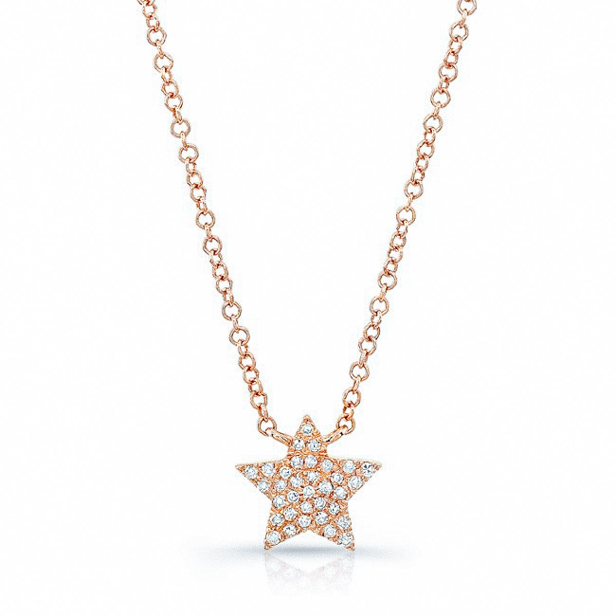 Pave Diamond Star Necklace