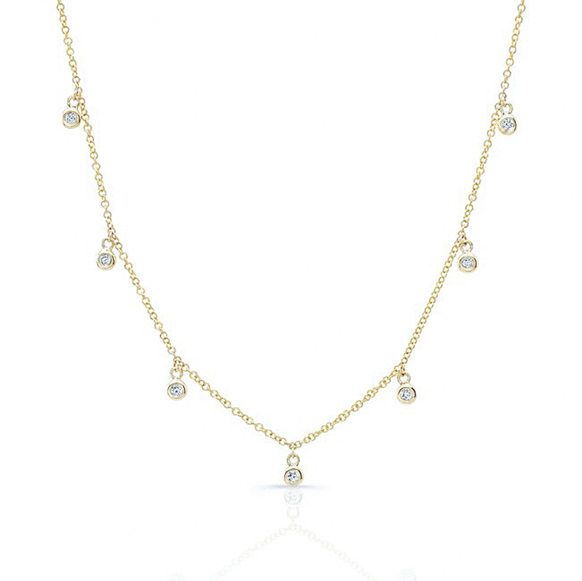 Diamond Drops Necklace