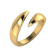 Spatial Lightening Bypass Gold Ring
