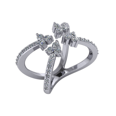 Open Diamond 4 Trio Ring