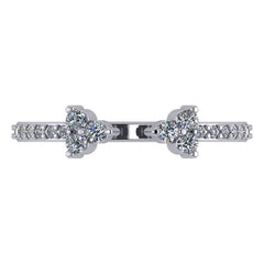 Open Diamond Trio Ring
