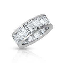 Jumbo Baguette Eternity Wedding Band