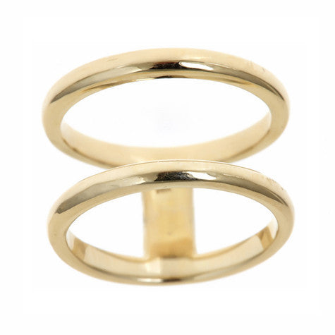 Double Band Gold Ring