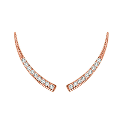 Pave Diamond Horn Ear Climber