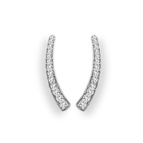 Horn Diamond Ear Climber