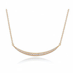 Diamond Crescent Moon Necklace