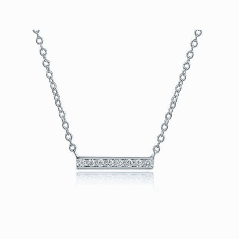 Diamond Short Bar Necklace