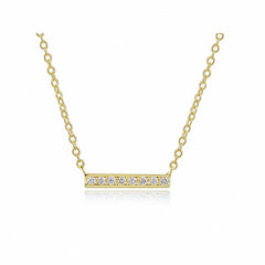 Diamond Short Bar Necklace