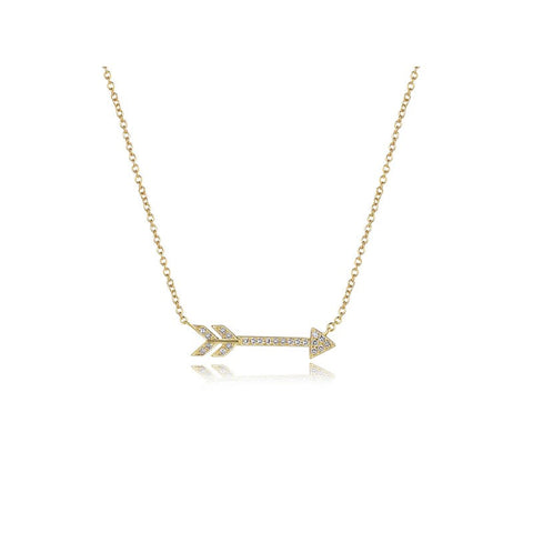 Diamond Arrow Necklace