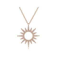 Sunburst Diamond Necklace