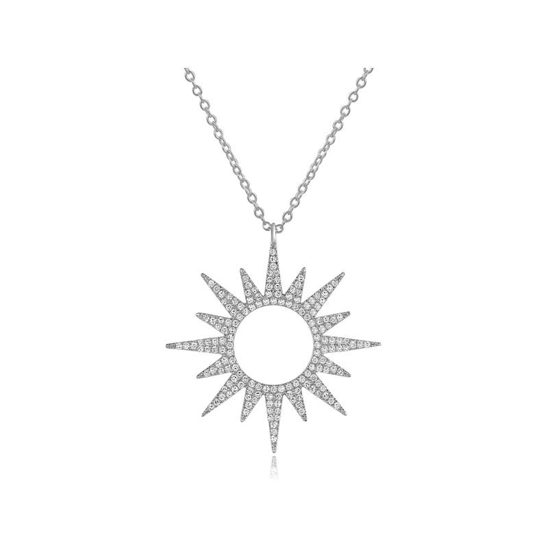 Sunburst Diamond Necklace