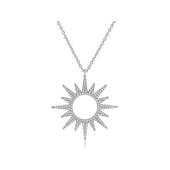 Sunburst Diamond Necklace