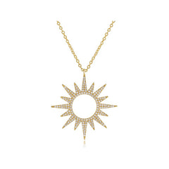 Sunburst Diamond Necklace