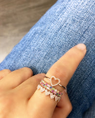 Mini Open Heart Ring