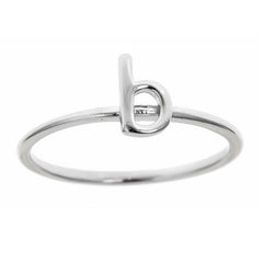 White Lower Case Initial Band