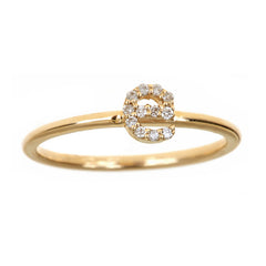 Diamond Lower Case Initial Band