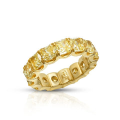 RADIANT FANCY YELLOW DIAMOND ETERNITY BAND