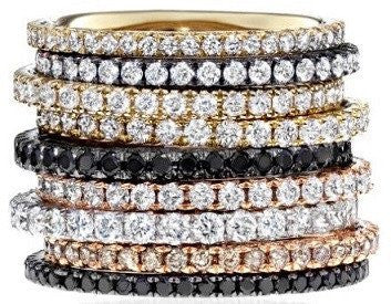 Diamond Eternity Pave Stack Band