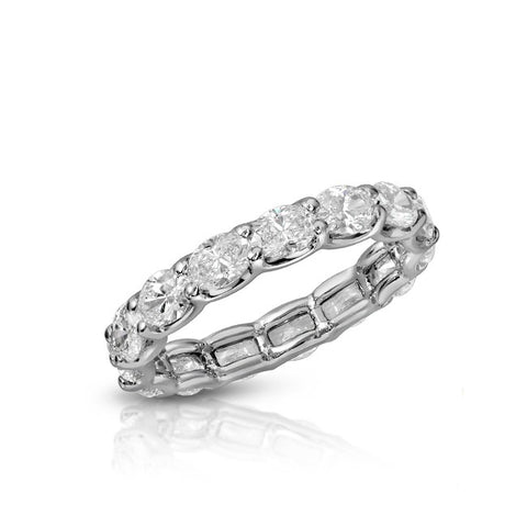 Sideways Oval Eternity Band