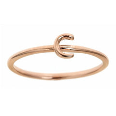 Rose Gold Lower Case Initial Band