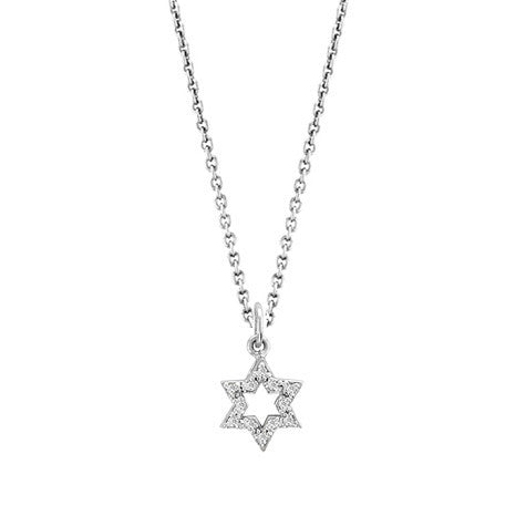 Mini Pave Jewish Star Charm