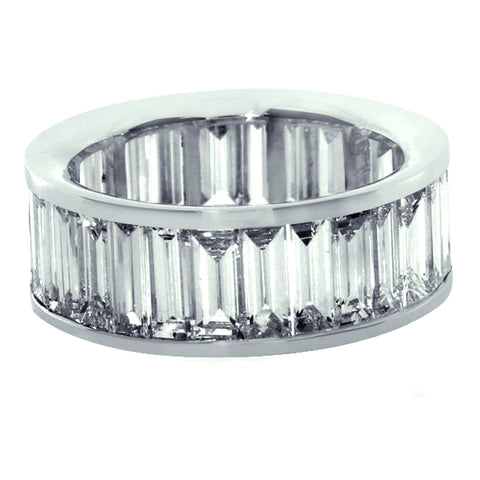 Jumbo Baguette Eternity Wedding Band