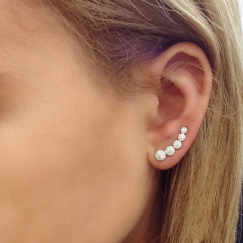 Eden Graduated Diamond Ear Climber