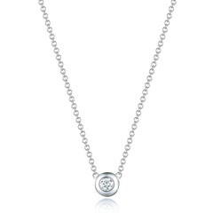 Bezel Diamond Necklace