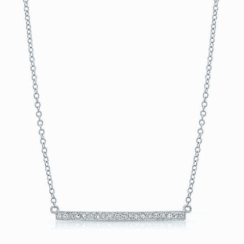 Diamond Bar Necklace