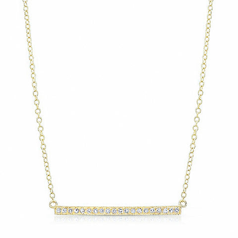 Diamond Bar Necklace