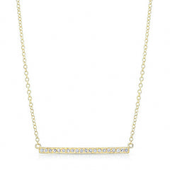 Diamond Bar Necklace