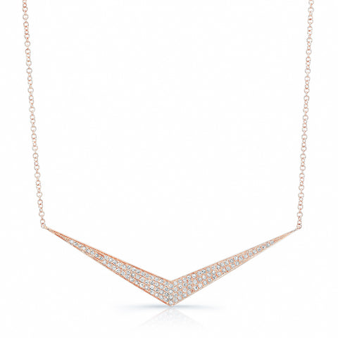 Pave Chevron Necklace