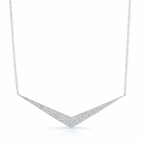 Pave Chevron Necklace