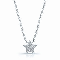 Pave Diamond Star Necklace