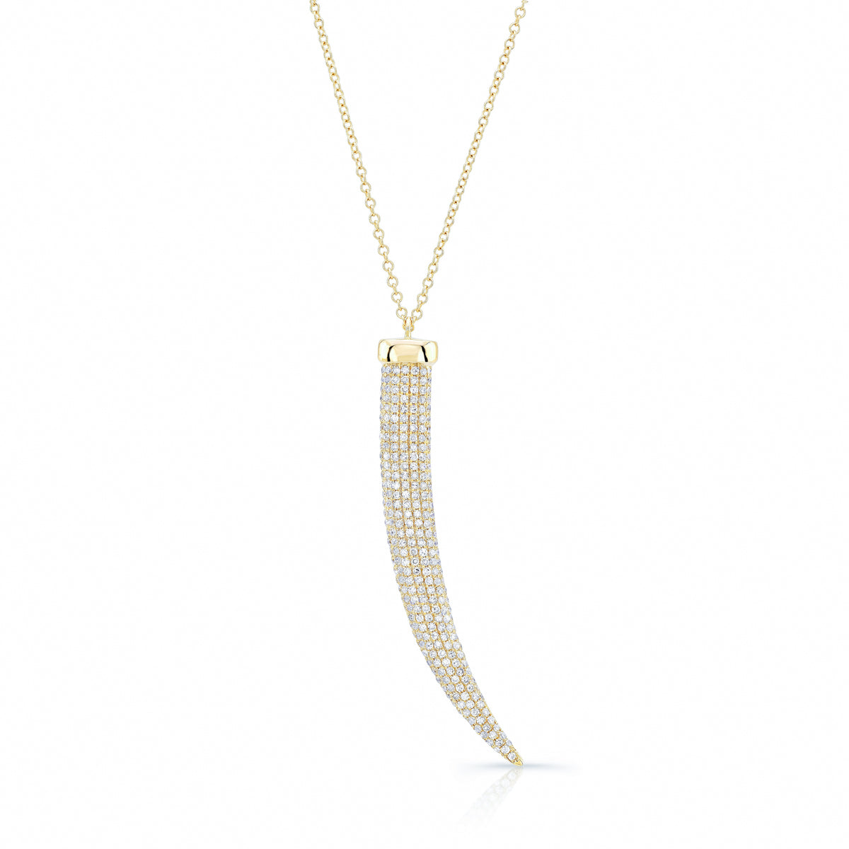 Diamond French Horn Necklace