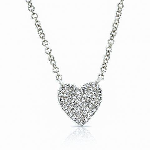 Pave Heart Necklace