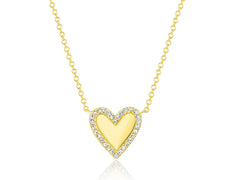 Diamond Halo Heart Necklace