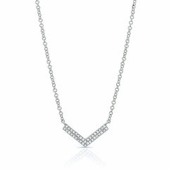 Diamond Double Chevron Necklace