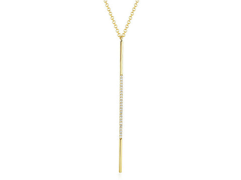 Skinny Bar Drop Necklace