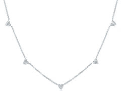 5 Heart Station Necklace