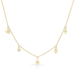 Evil Eye Tiny Charms Necklace