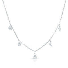 Moon Tiny Charms Necklace